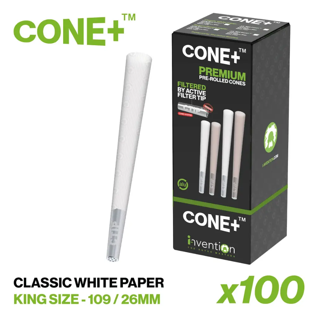 CONE+ King Size - Classic White x100
