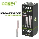 CONE+ 1 ¼ Size - Natural Brown x125