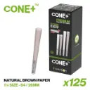CONE+ 1 ¼ Size - Natural Brown x125