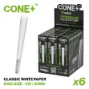 CONE+ King Size - Classic White 6-pack