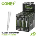 CONE+ 1 ¼ Size - Classic White 9-pack