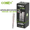 CONE+ King Size - Natural Brown x100
