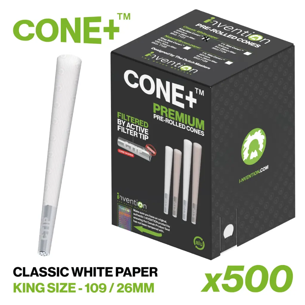 CONE+ King Size - Classic White x500