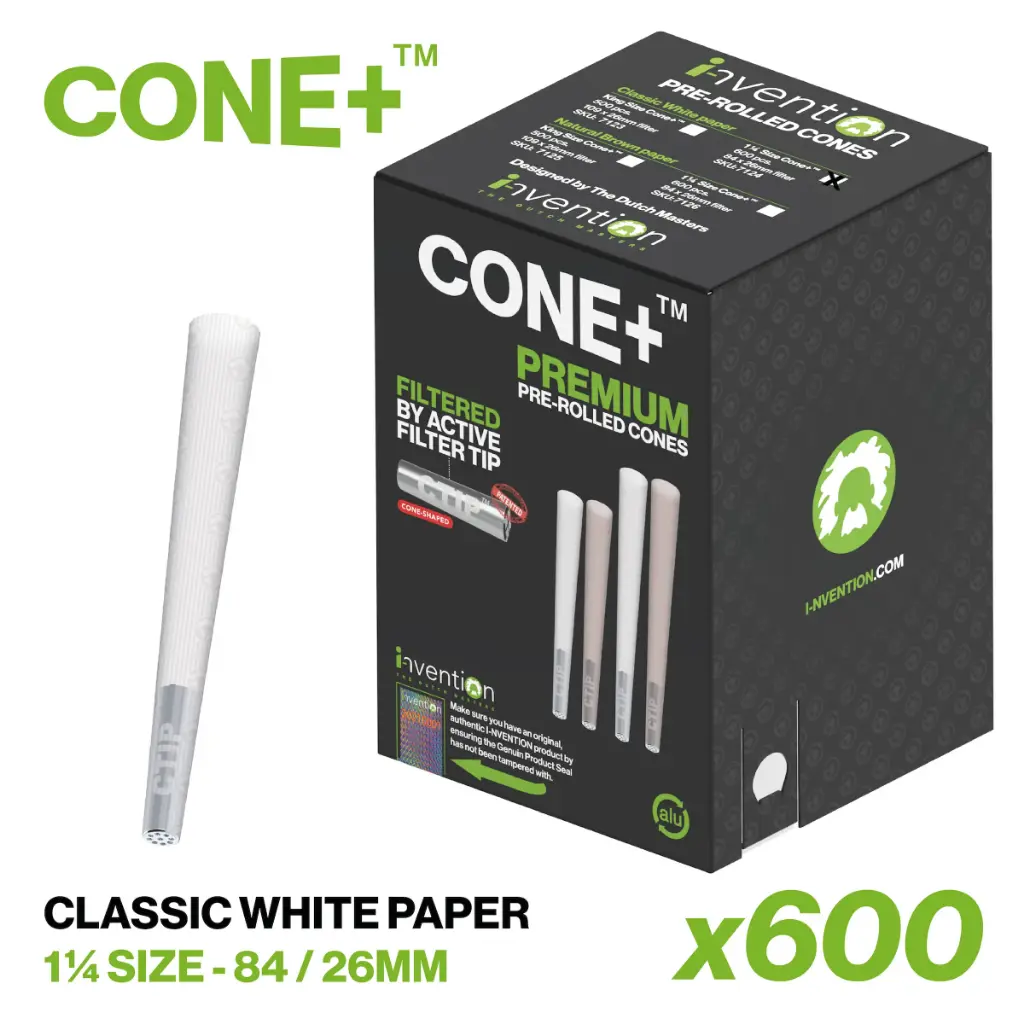 CONE+ 1 ¼ Size - Classic White x600