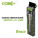 CONE+ King Size - Natural Brown 6-pack